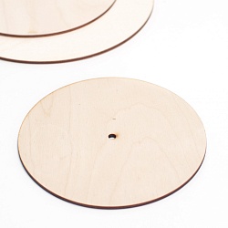 Подложка из фанеры для торта с отверстием 24 см, толщина 4 мм