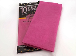 Бумага Тишью розовый 51*55 см 10 листов