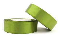 Лента атласная 2,5 см Оливковый 23 м